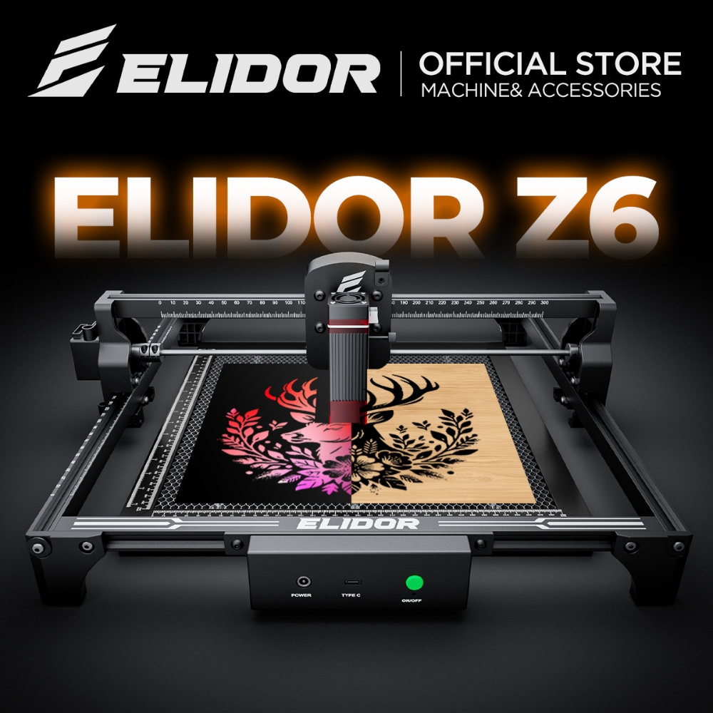 Industrial Laser Cutter - ELIDOR Z6 6W Laser Engraver and