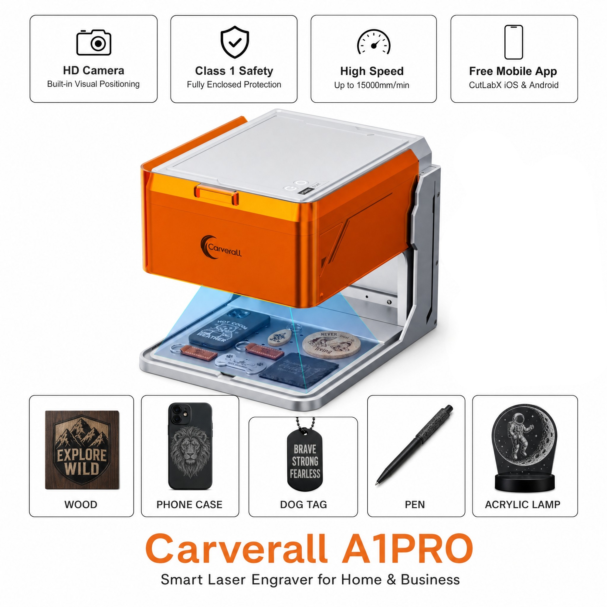 Carverall A1PRO Desktop Laser  - Industrial Laser Removal ulasan dan harga