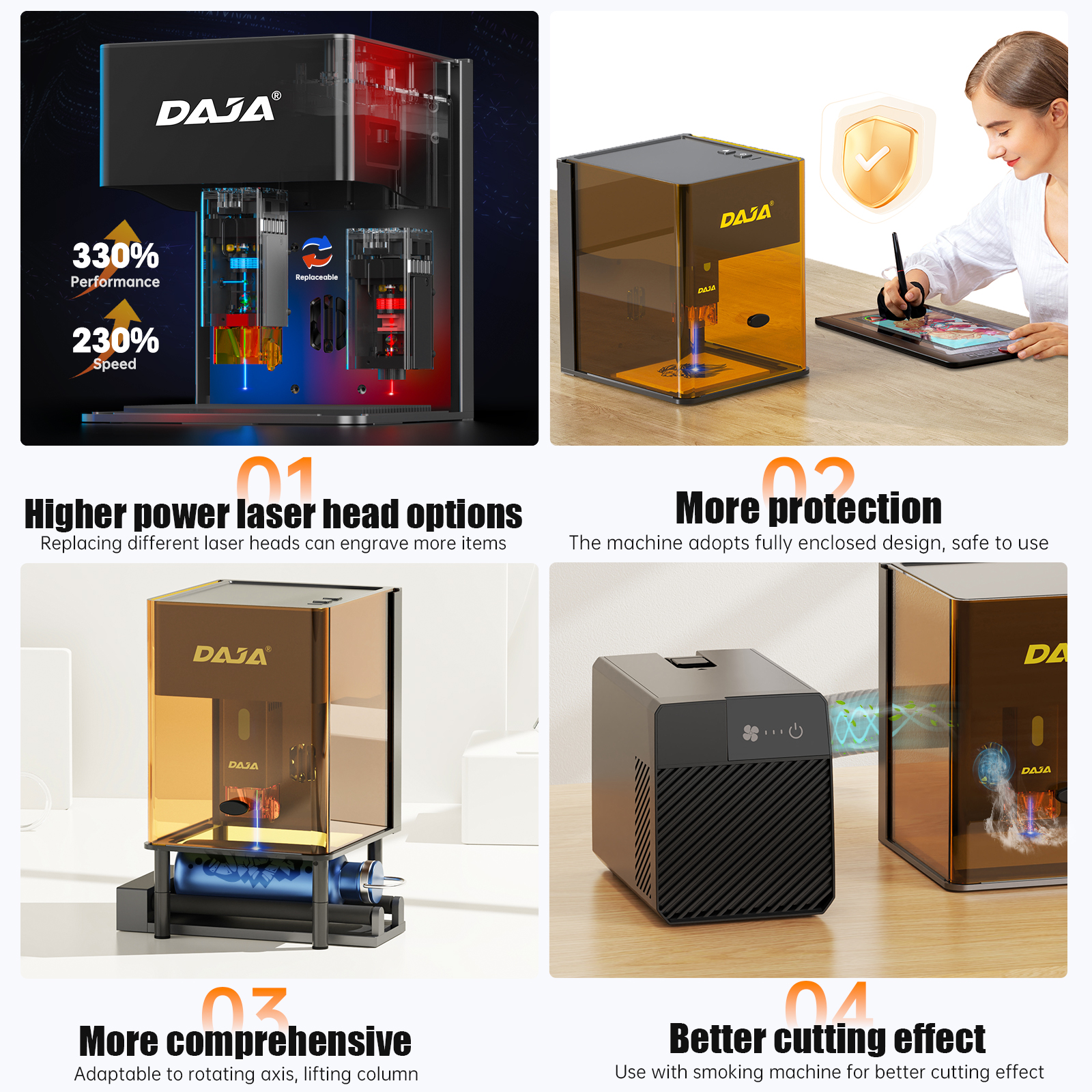 DAJA DJ6 Pro Mini Laser Engrav - Industrial Laser Cutter ulasan dan harga