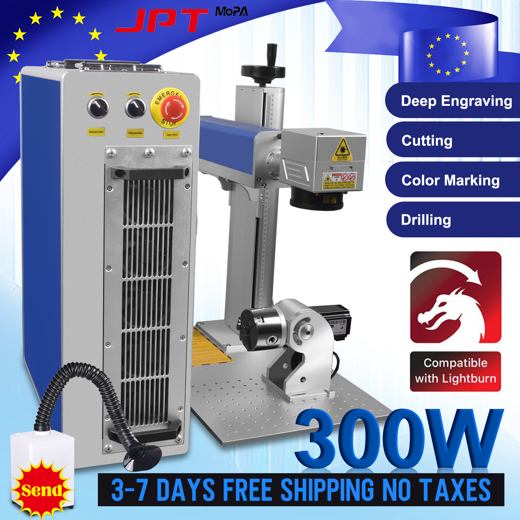 JPT Mopa Laser Marking Machine - Industrial Laser Cutter ulasan dan harga