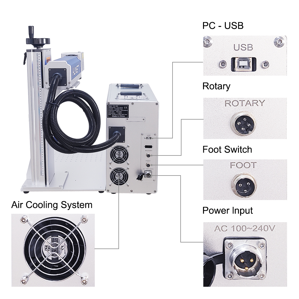 Hunst 50W 30W Fiber Laser Mark - Industrial Laser Cutter ulasan dan harga