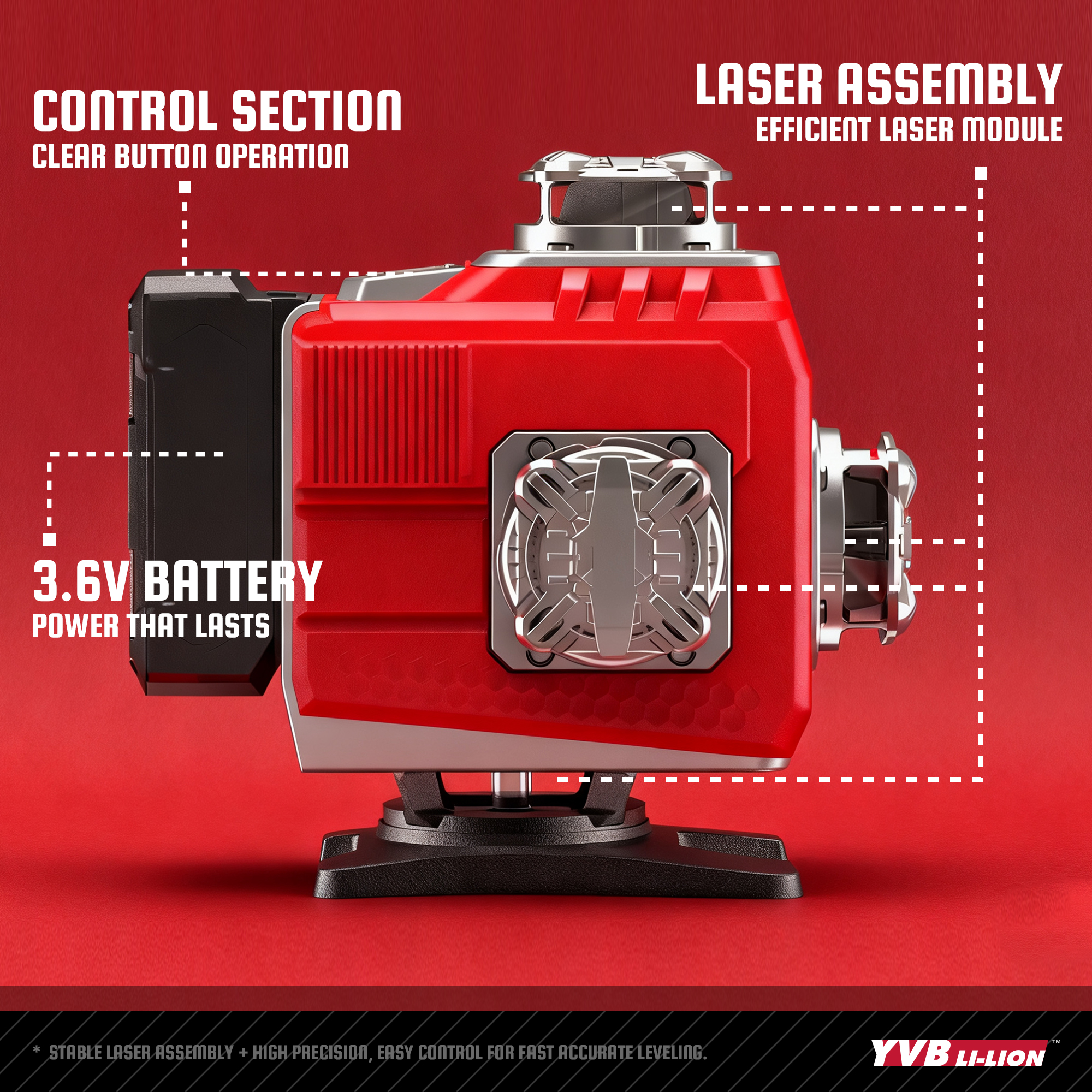 YEVOLT Industrial Grade 16 Lin - Industrial Laser Line Generator ulasan dan harga