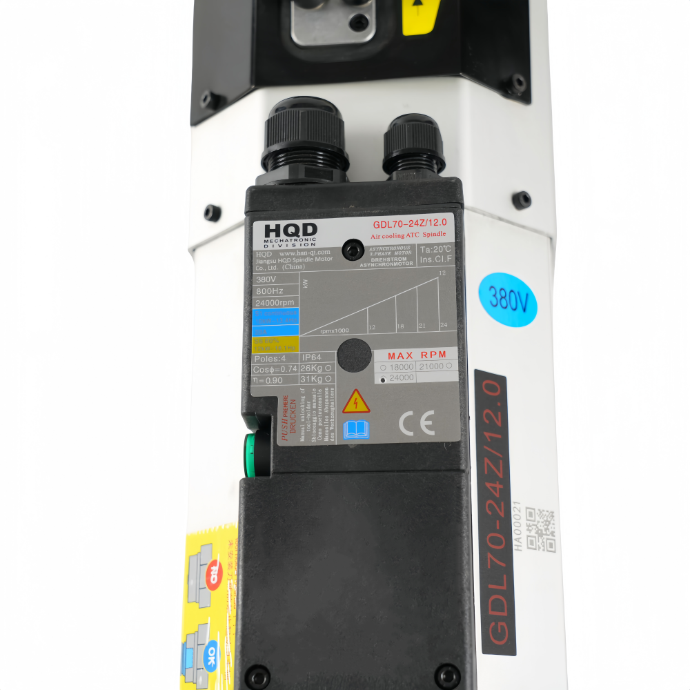 12KW ISO30 Air Cooled ATC Spin - Cnc Spindle Motor ulasan dan harga