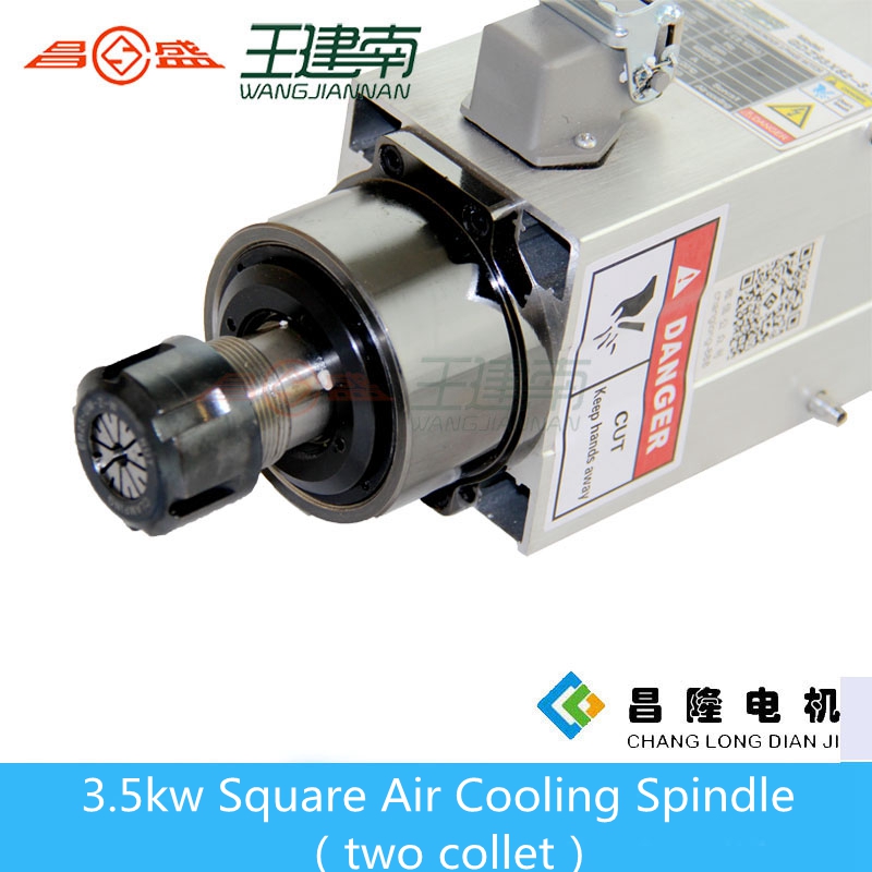 3.5KW Dual Head Air Cooled Spi - Cnc Spindle Motor ulasan dan harga