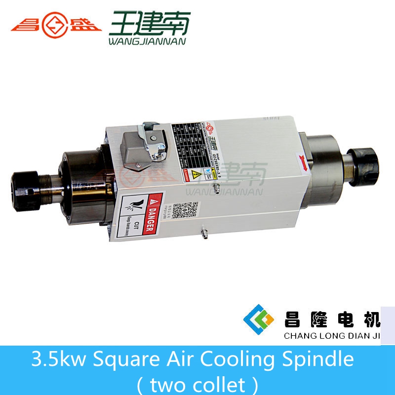 3.5KW Dual Head Air Cooled Spi - Cnc Spindle Motor ulasan dan harga